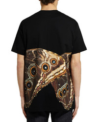 T-shirt à col rond imprimé noir Givenchy