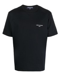 T-shirt à col rond imprimé noir Comme des Garcons Homme