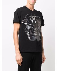 T-shirt à col rond imprimé noir Comme Des Garcons Homme Plus