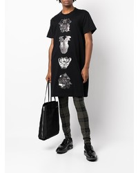 T-shirt à col rond imprimé noir Comme Des Garcons Homme Plus