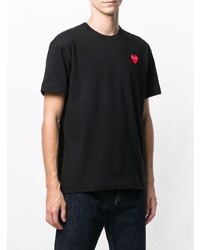 T-shirt à col rond imprimé noir Comme Des Garcons Play