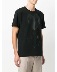 T-shirt à col rond imprimé noir Comme Des Garcons Play