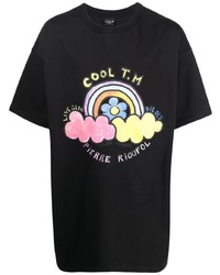 T-shirt à col rond imprimé noir COOL T.M
