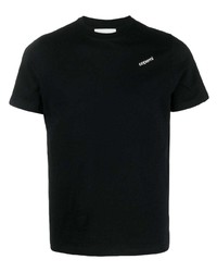 T-shirt à col rond imprimé noir Coperni