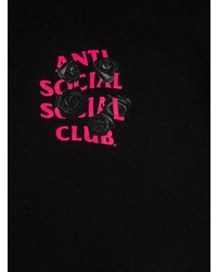 T-shirt à col rond imprimé noir Anti Social Social Club