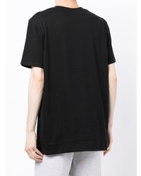 T-shirt à col rond imprimé noir A.P.C.