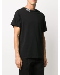 T-shirt à col rond imprimé noir Raf Simons