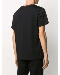 T-shirt à col rond imprimé noir Raf Simons