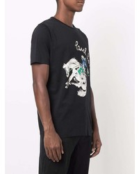 T-shirt à col rond imprimé noir PS Paul Smith