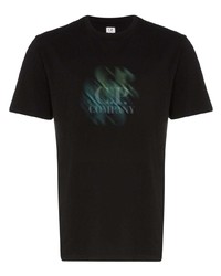 T-shirt à col rond imprimé noir CP Company