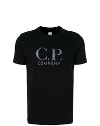 T-shirt à col rond imprimé noir CP Company