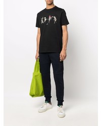 T-shirt à col rond imprimé noir PS Paul Smith