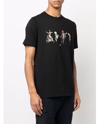 T-shirt à col rond imprimé noir PS Paul Smith