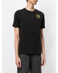 T-shirt à col rond imprimé noir Ea7 Emporio Armani