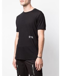 T-shirt à col rond imprimé noir RtA