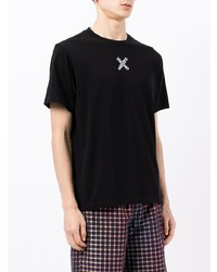 T-shirt à col rond imprimé noir Kenzo