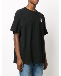 T-shirt à col rond imprimé noir Off-White