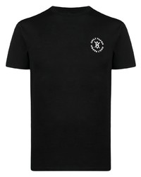T-shirt à col rond imprimé noir Daily Paper