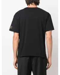 T-shirt à col rond imprimé noir Raf Simons