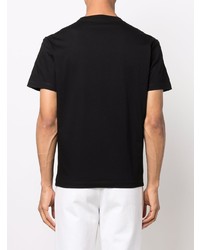 T-shirt à col rond imprimé noir DSQUARED2