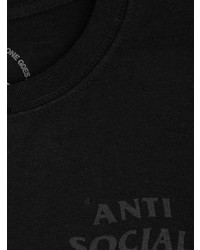 T-shirt à col rond imprimé noir Anti Social Social Club