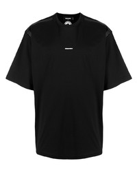 T-shirt à col rond imprimé noir DSQUARED2