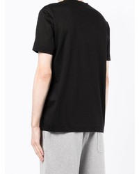 T-shirt à col rond imprimé noir Emporio Armani