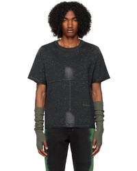 T-shirt à col rond imprimé noir Eckhaus Latta