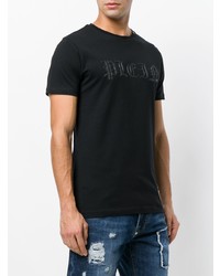 T-shirt à col rond imprimé noir Philipp Plein