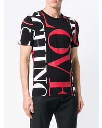 T-shirt à col rond imprimé noir Love Moschino