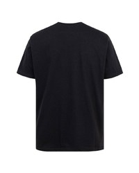 T-shirt à col rond imprimé noir Supreme