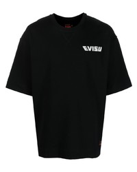 T-shirt à col rond imprimé noir Evisu