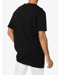 T-shirt à col rond imprimé noir Balmain