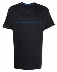 T-shirt à col rond imprimé noir F.A.M.T.