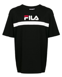 T-shirt à col rond imprimé noir Fila