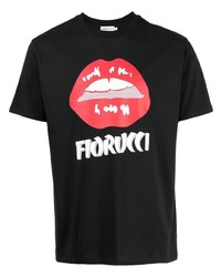 T-shirt à col rond imprimé noir Fiorucci
