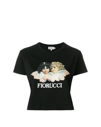 T-shirt à col rond imprimé noir Fiorucci