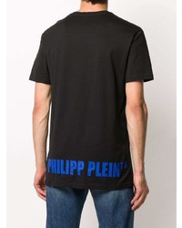 T-shirt à col rond imprimé noir Philipp Plein