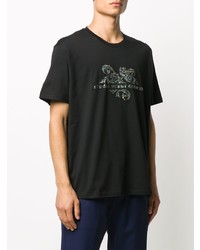 T-shirt à col rond imprimé noir Givenchy