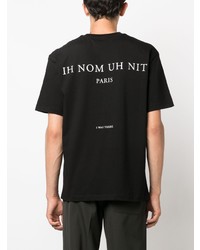 T-shirt à col rond imprimé noir Ih Nom Uh Nit