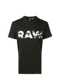 T-shirt à col rond imprimé noir G-Star Raw Research