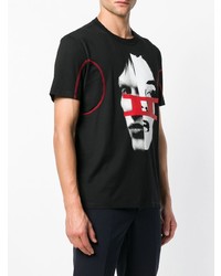 T-shirt à col rond imprimé noir Givenchy