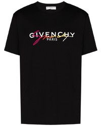 T-shirt à col rond imprimé noir Givenchy