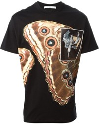 T-shirt à col rond imprimé noir Givenchy