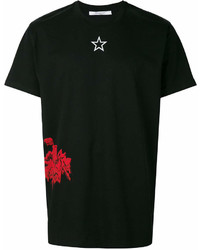 T-shirt à col rond imprimé noir Givenchy