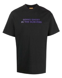 T-shirt à col rond imprimé noir GOING GHOST IN THE SUBURBS
