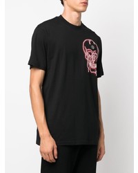 T-shirt à col rond imprimé noir Philipp Plein