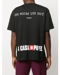 T-shirt à col rond imprimé noir Ih Nom Uh Nit