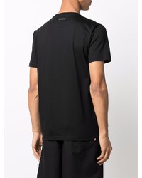 T-shirt à col rond imprimé noir Les Hommes