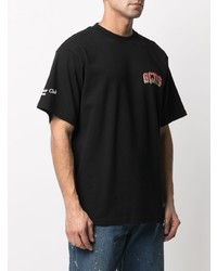 T-shirt à col rond imprimé noir Gcds